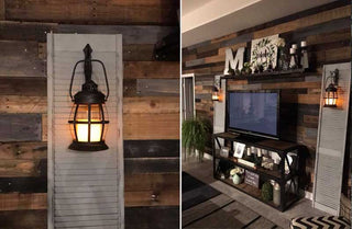 Hanging Rustic Lantern Wall Sconce