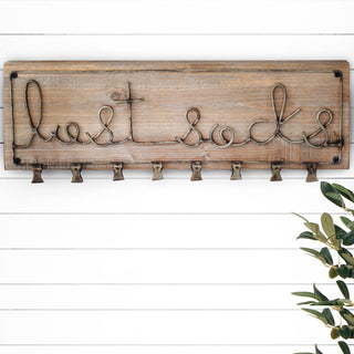 Wooden Lost Socks Sign With Clips