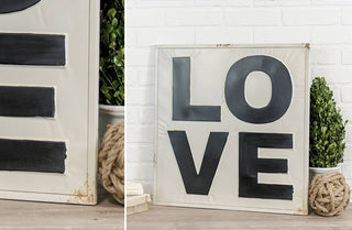 Stacked Letters LOVE Sign