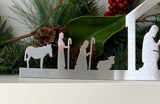 Tabletop Steel Nativity Scene | Handmade in USA