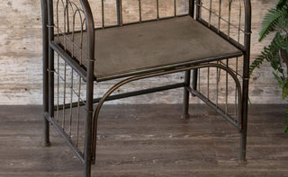 Galvanized Metal Accent Chair