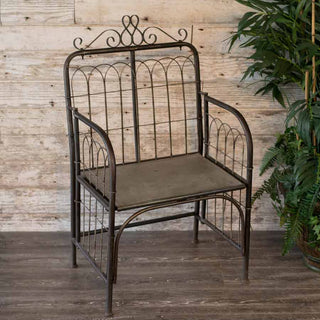 Galvanized Metal Accent Chair