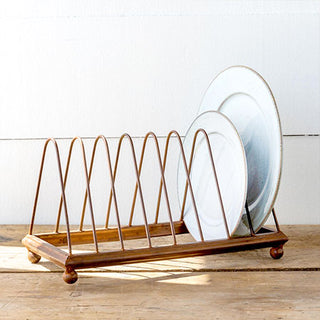 Copper Finish Metal Dish Rack