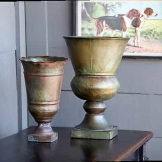 Rustic Patina Urns