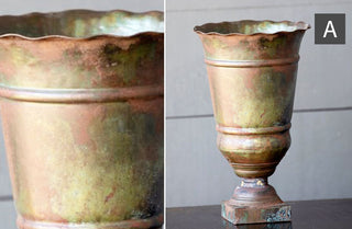 Rustic Patina Urns