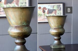 Rustic Patina Urns