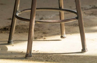 Distressed Metal Milking Stool