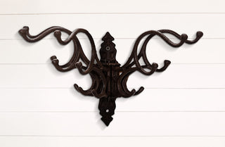 Victorian Swiveling Wall Hook System, 15 Hooks