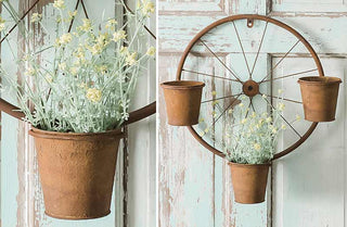 Bicycle Wheel Wall Planter