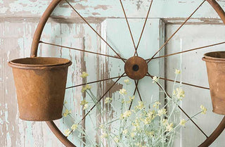 Bicycle Wheel Wall Planter