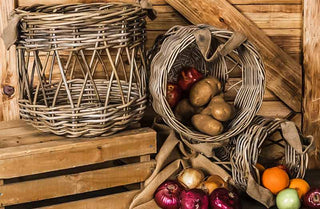 Round Wicker Baskets With Handles