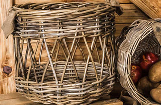 Round Wicker Baskets With Handles