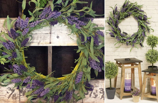 Dried Lavender Bunch, Set Of 2